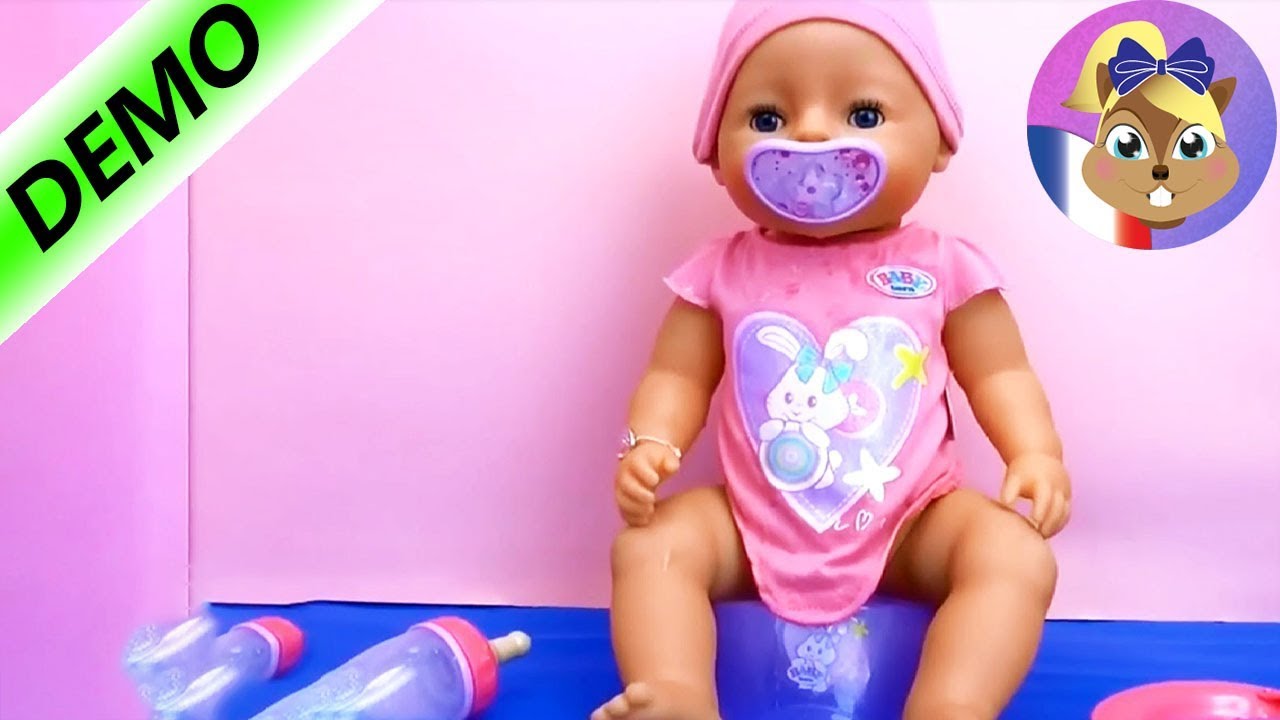 Baby Born Interactif - 818718- Zapf création / démo et aperçu des fonctions du poupon/Français