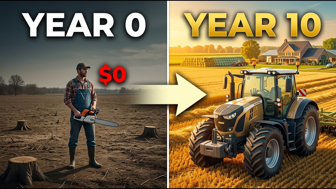 I SPENT 10 YEARS BUILDING A FARM WITH $0 AND A CHAINSAW | FS25 | The Complete Story