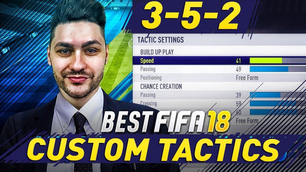 FIFA 18 AFTER PATCH BEST FORMATION TO PRESSURE - TUTORIAL - 3-5-2 BEST TACTICS & INSTRUCTIONS !!