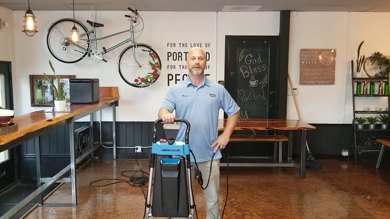 Rotowash-USA.com,   Epoxy floor cleaning