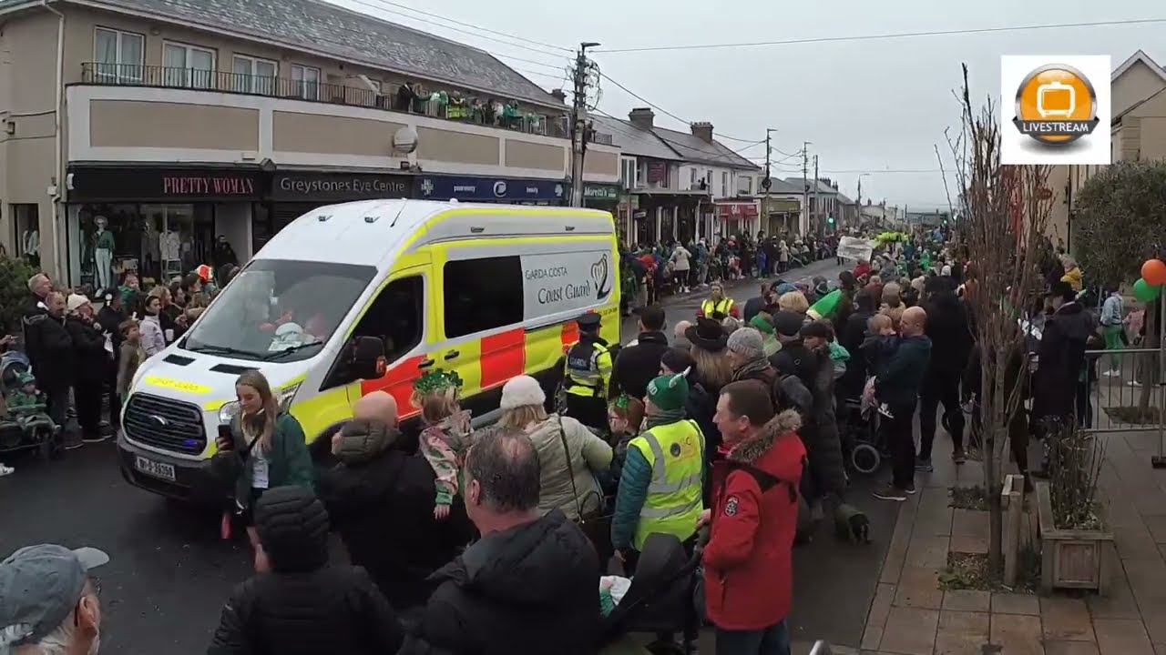 St. Patrick’s Day Parade - Live from Church Road, Greystones. Co. Wicklow.