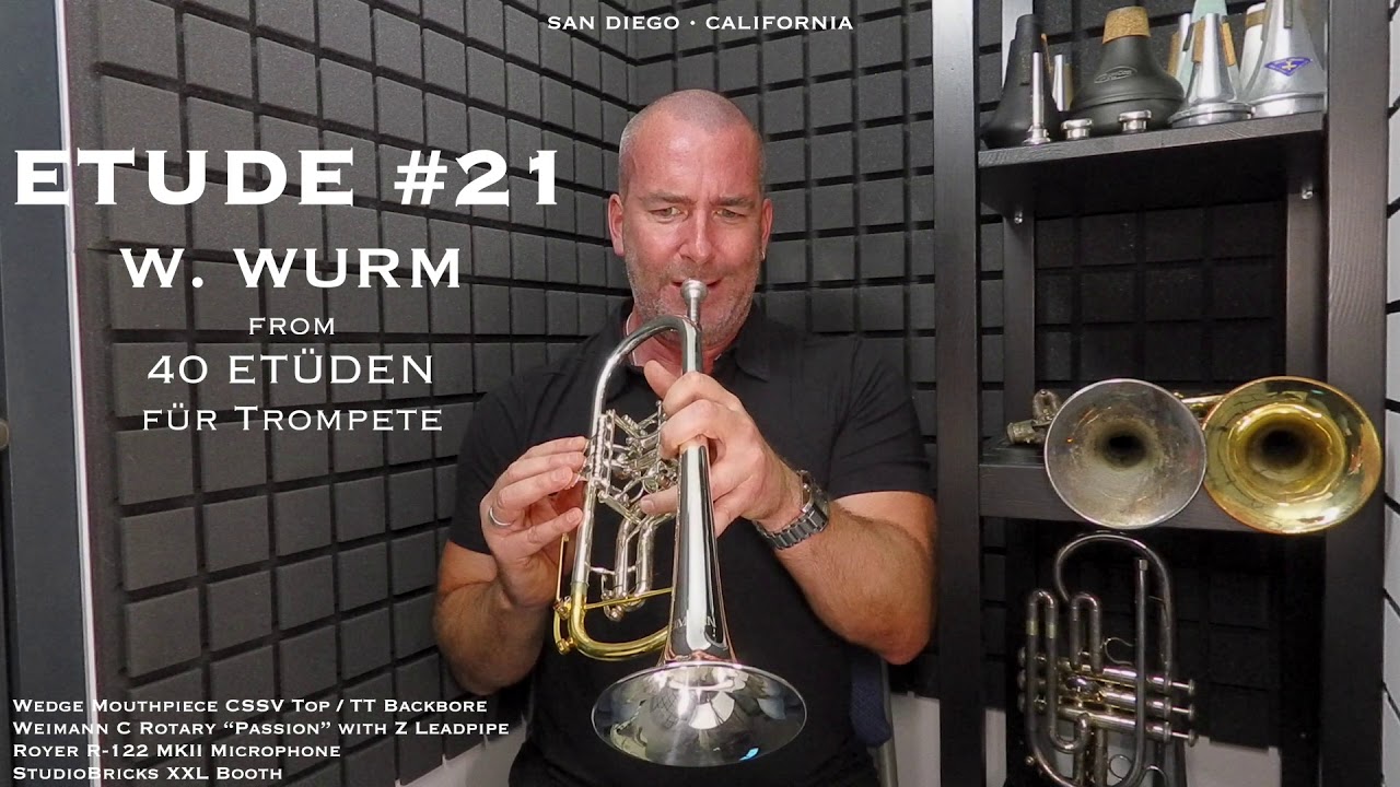 WURM Etude #21 from 40 Etüden für Trompete by Wilhelm Wurm