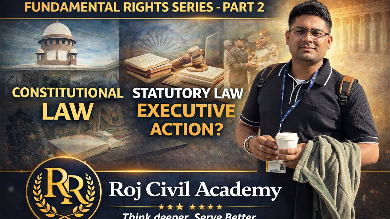 Fundamental Rights Series Ep.2 | Constitutional vs Statutory vs Executive Law | By Roj Sir
