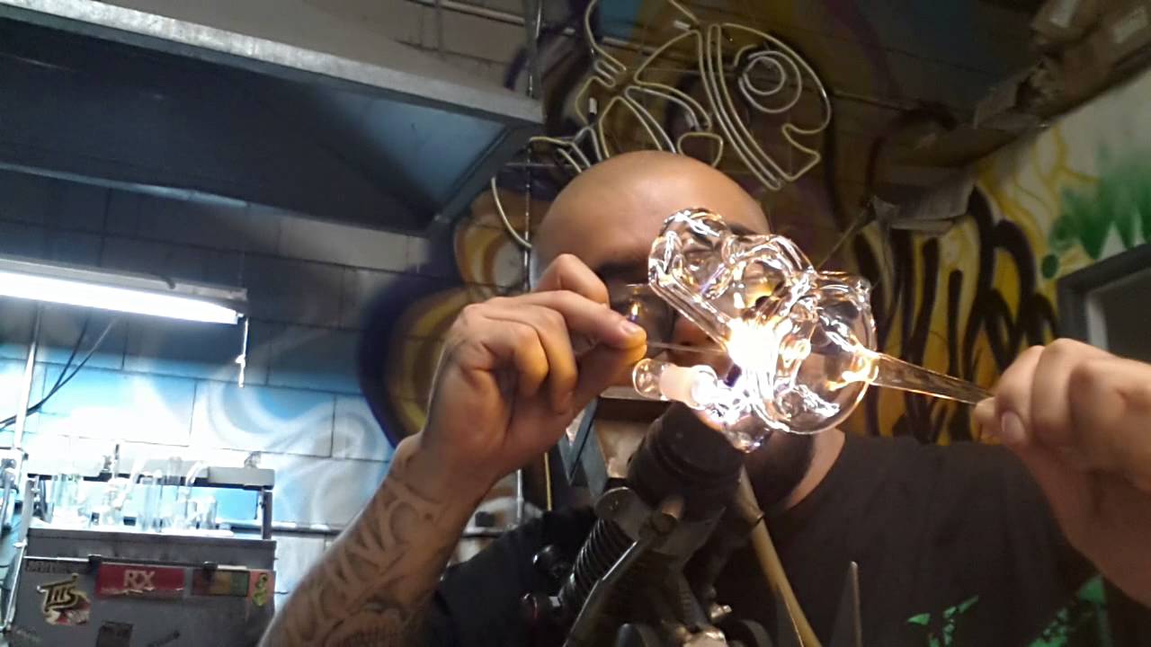 Glassblowing double recycler