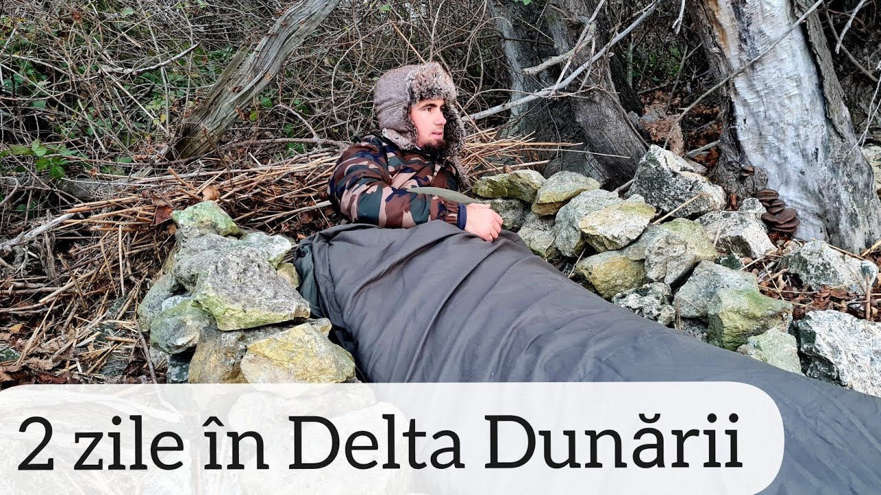 Am DORMIT sub CERUL LIBER în DELTA DUNĂRII la sfârșitul lui NOIEMBRIE - MĂNÂNC ce PRIND