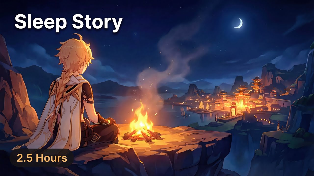 Relax Into Sleep With Genshin Impact's Complete Lore | Calm Narration & Campfire