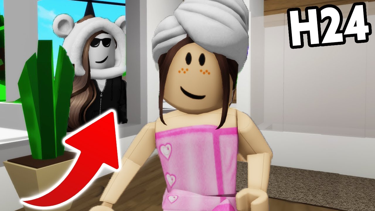 DIVENTO UNA STALKER PER 24 ORE SU BROOKHAVEN ROBLOX!