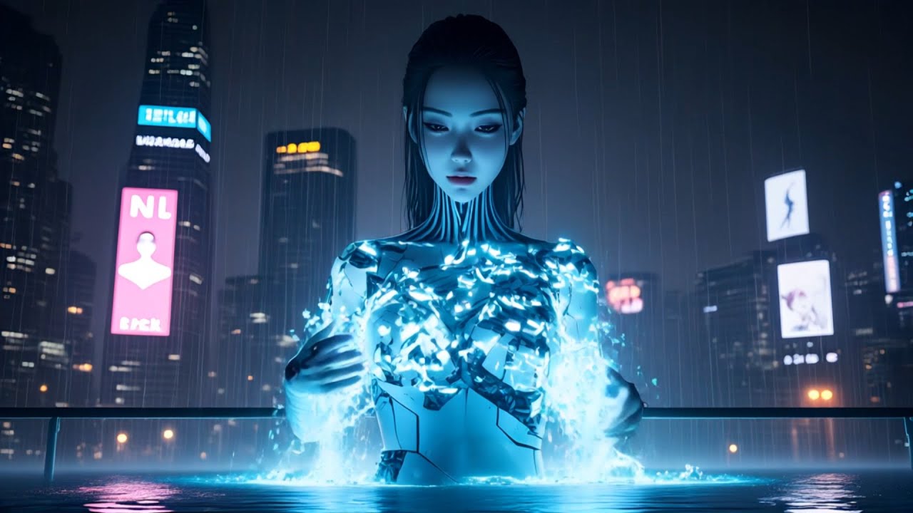 Athena - Fractured Signal | Breathy Female Vocal | Ethereal & Atmospheric Cyberpunk Music