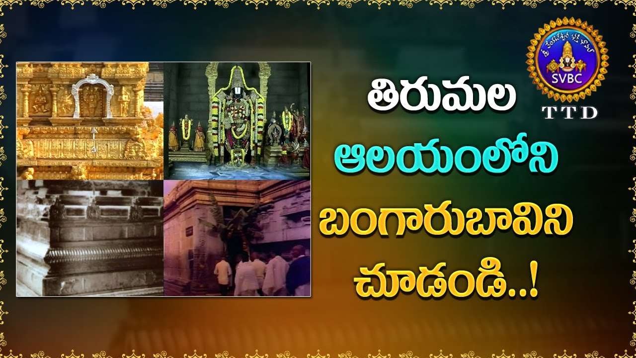 తిరుమల ఆలయంలోని బంగారుబావిని చూడండి..! || SVBC TTD