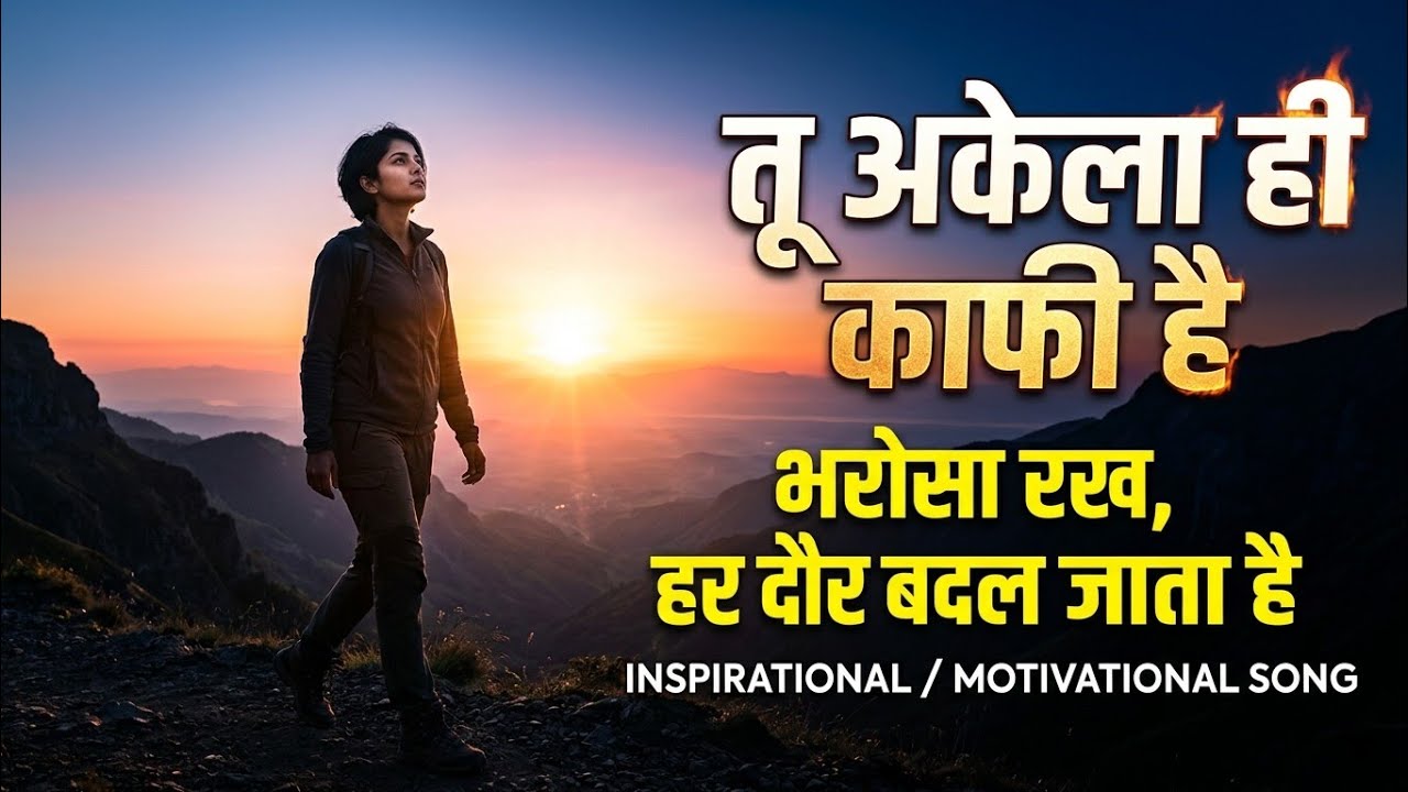 🔥 तू अकेला ही काफी है | Most Powerful Motivational Song Ever (Hindi Anthem) | Rhythmic Srijan 