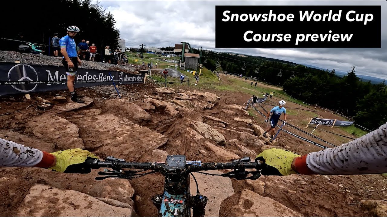 2022 Snowshoe UCI MTB World CUP course preview | Full muddy POV lap