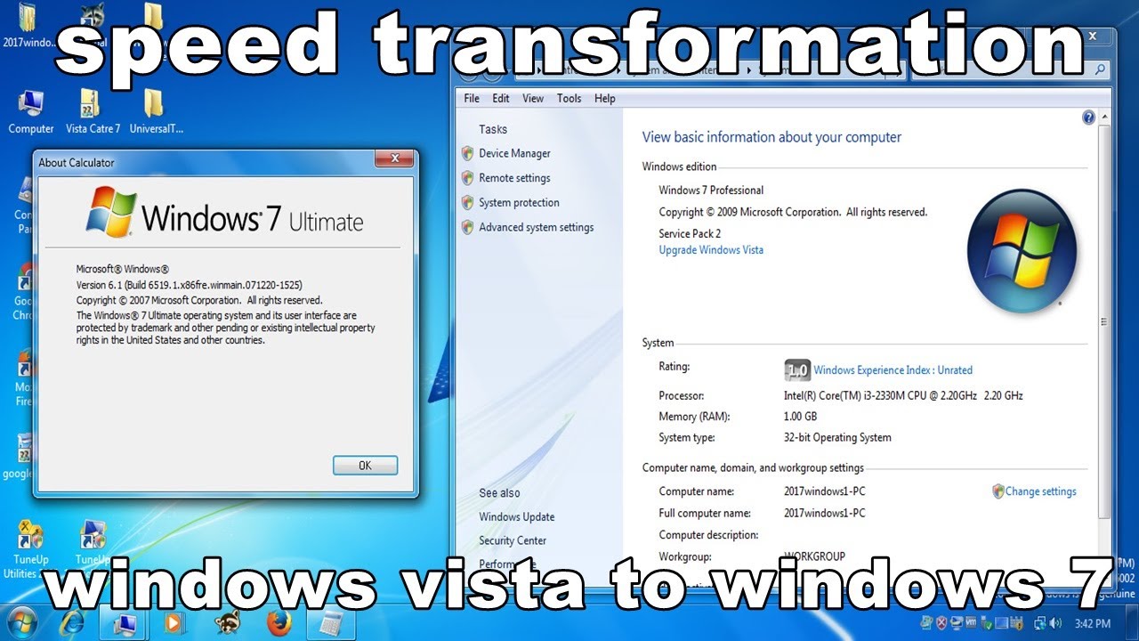 speed transformation windows vista to windows 7 (tanks 300 subs)