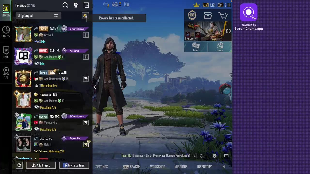 Broadcast powered by StreamChamp