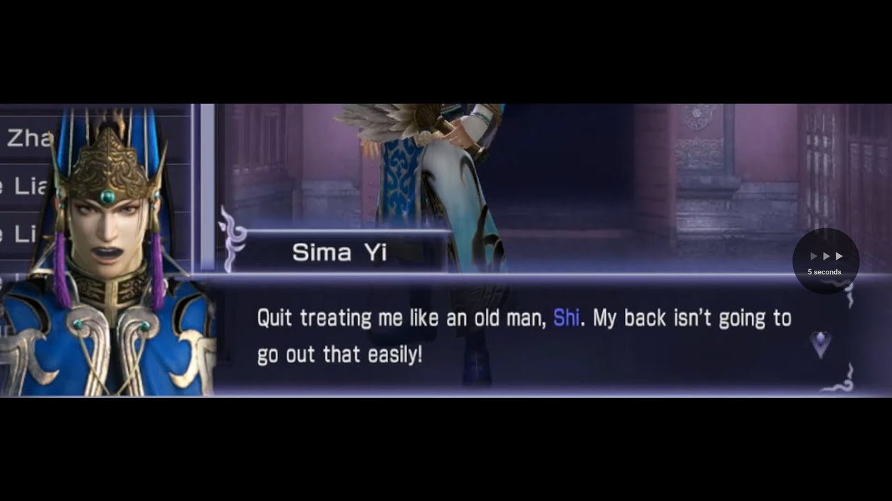 Warriors Orochi 3 - Camp Lines - Sima Yi