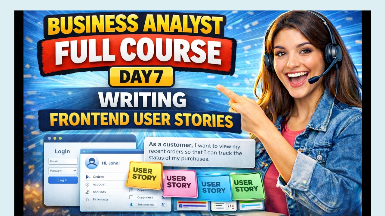 Business Analyst FULL COURSE – Day 7How to Write Frontend User Stories (Step by Step)
