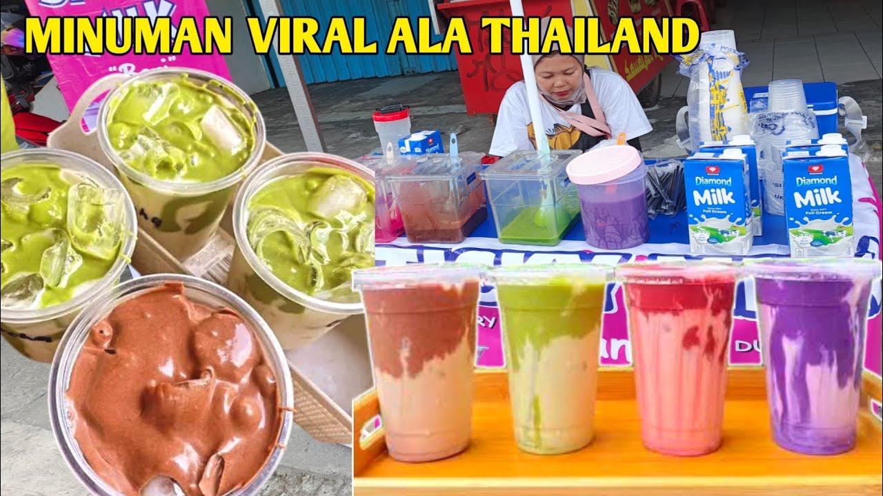 IDE JUALAN MINUMAN VIRAL KEKINIAN 2025 ! COCOK UNTUK IDE USAHA BULAN PUASA, STICKY MILK ALA THAILAND