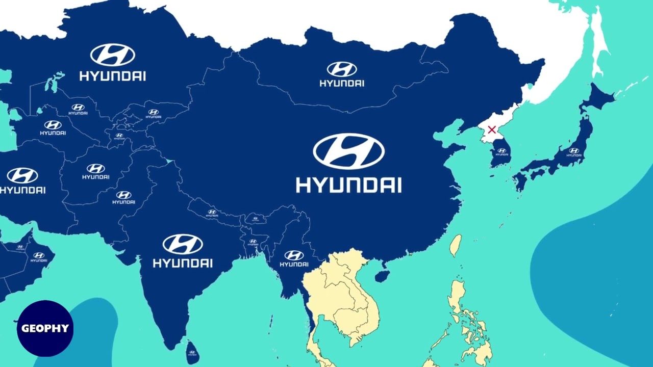 Hyundai повсюду… кроме этих стран! (2025)