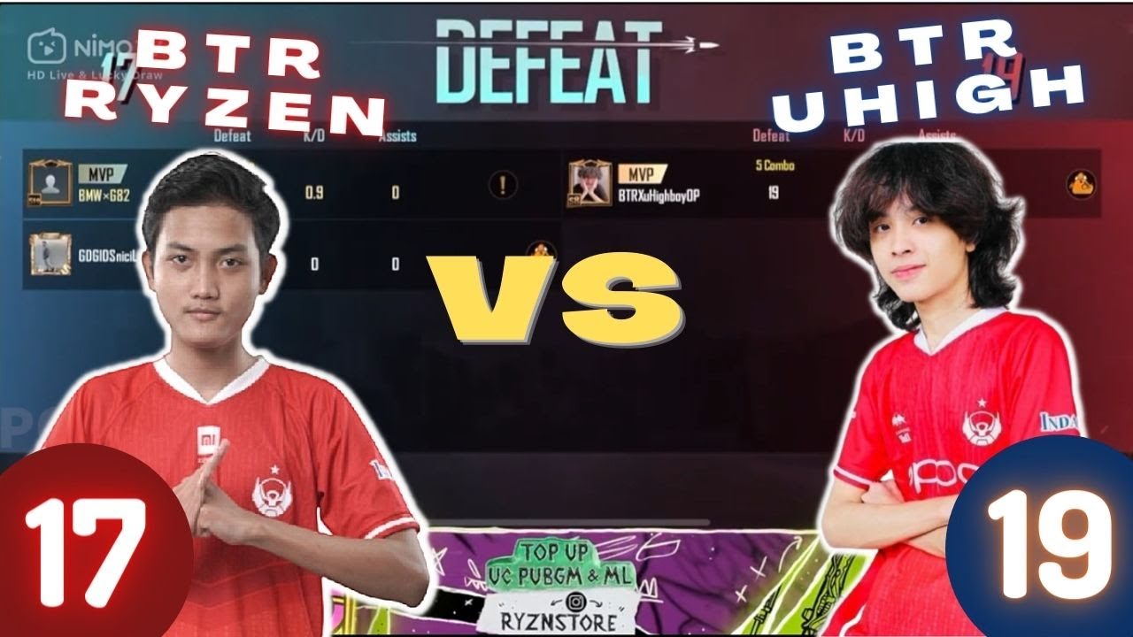 BTR RYZEN VS BTR UHIGH BY ONE TDM, RYZEN KALAH TIPIS