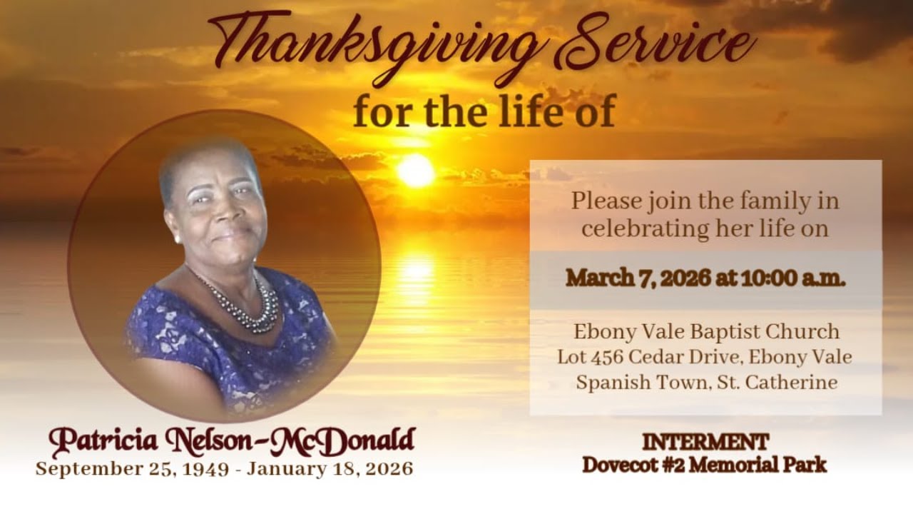 Thanksgiving Service for the Life of Patricia Nelson-McDonald