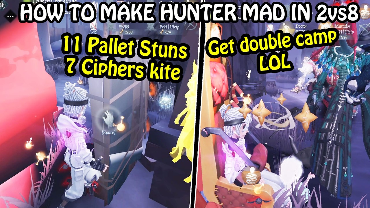 Insane 11 Pallet Stuns in 1 match !! - #identityv