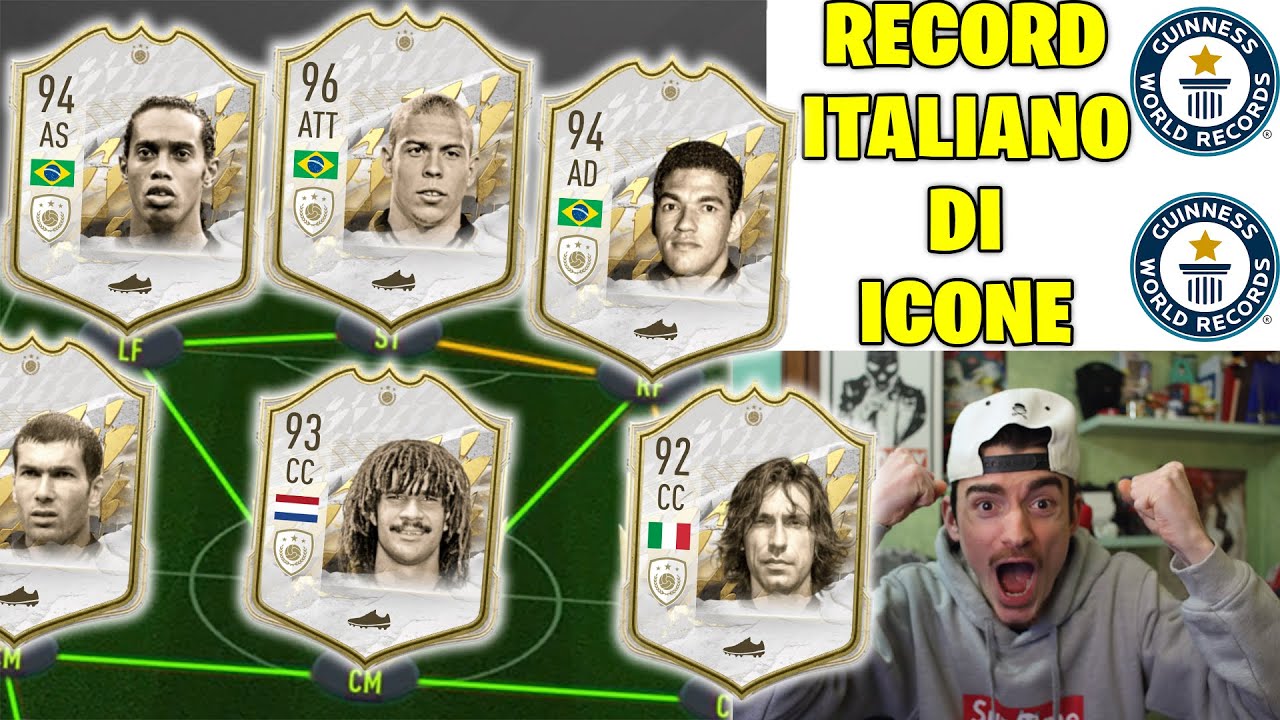 😱 ABBIAMO EGUAGLIATO IL RECORD ITALIANO DI ICONE NEL DRAFT !!! FIFA 22 ULTIMATE TEAM ITA