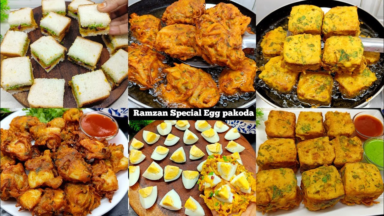 Crispy Bread Pakoda & Egg Laccha Pakoda Recipe (Ramzan Special) | Iftar Special Pakoda Recipe 