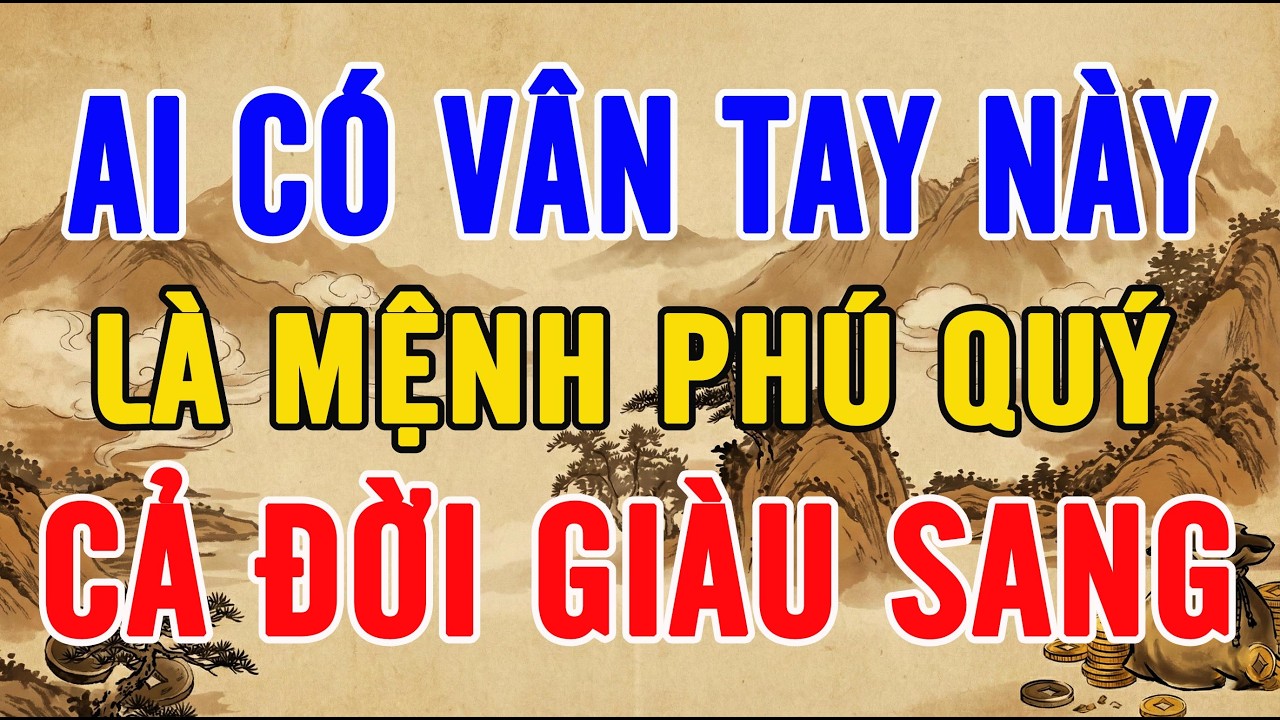 19 THÁNG GIÊNG: AI CÓ VÂN TAY NÀY LÀ MỆNH PHÚ QUÝ, LỘC TRỜI ĐANG ĐẾN, CẢ ĐỜI GIÀU SANG