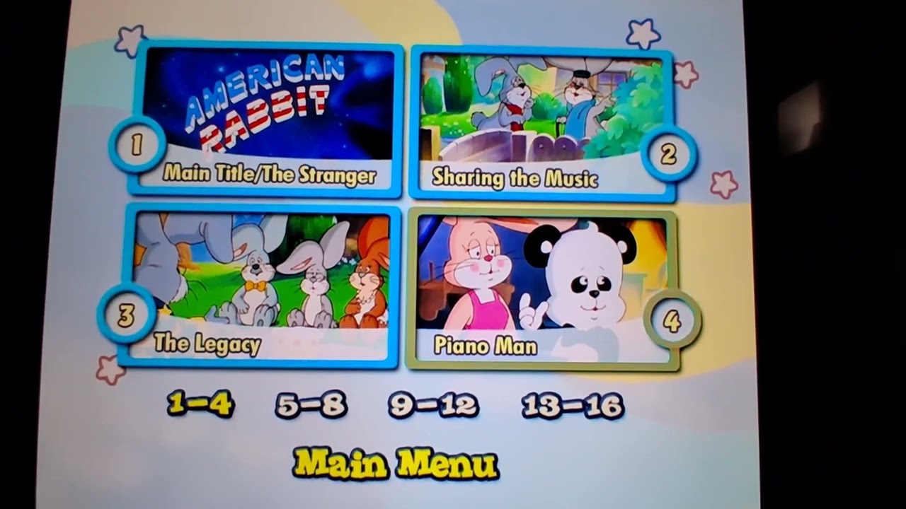The Adventures Of The American Rabbit 2005 DVD Menu Walkthrough 