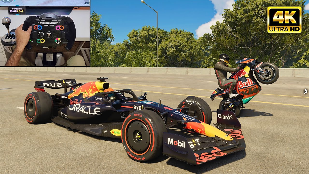 Red Bull RB18 & Red Bull KTM RC16 | The Crew Motorfest | Thrustmaster T300RS Open Wheel gameplay