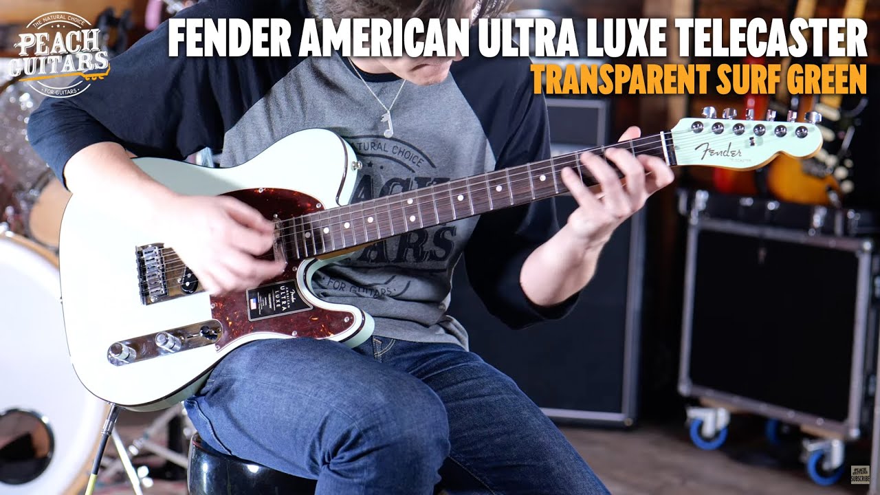 No Talking...Just Tones | Fender American Ultra Luxe Telecaster Transparent Surf Green