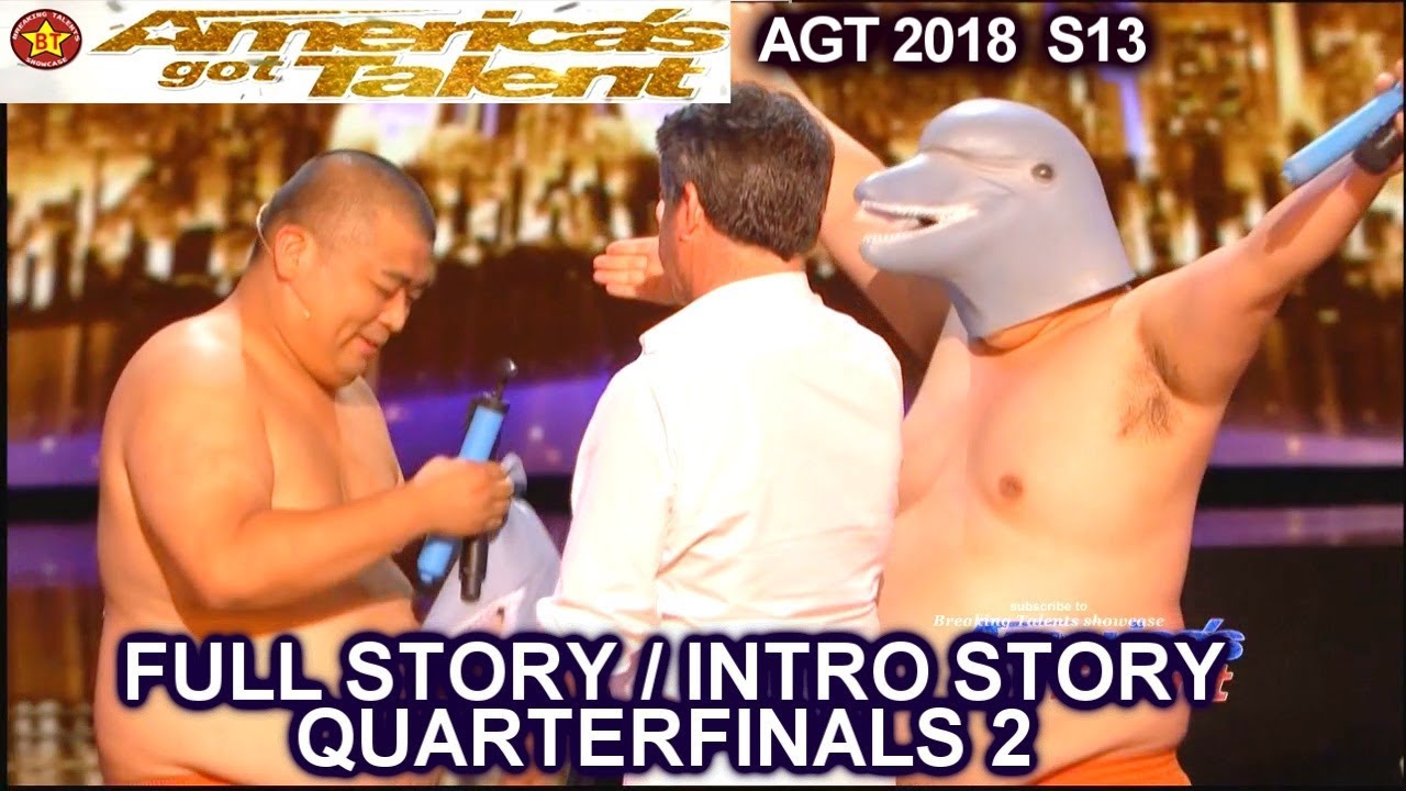 Yumbo Dump FULL Judges Comments  & Full INTRO STORY QUARTERFINALS 2 America's Got Talent 2018 AGT