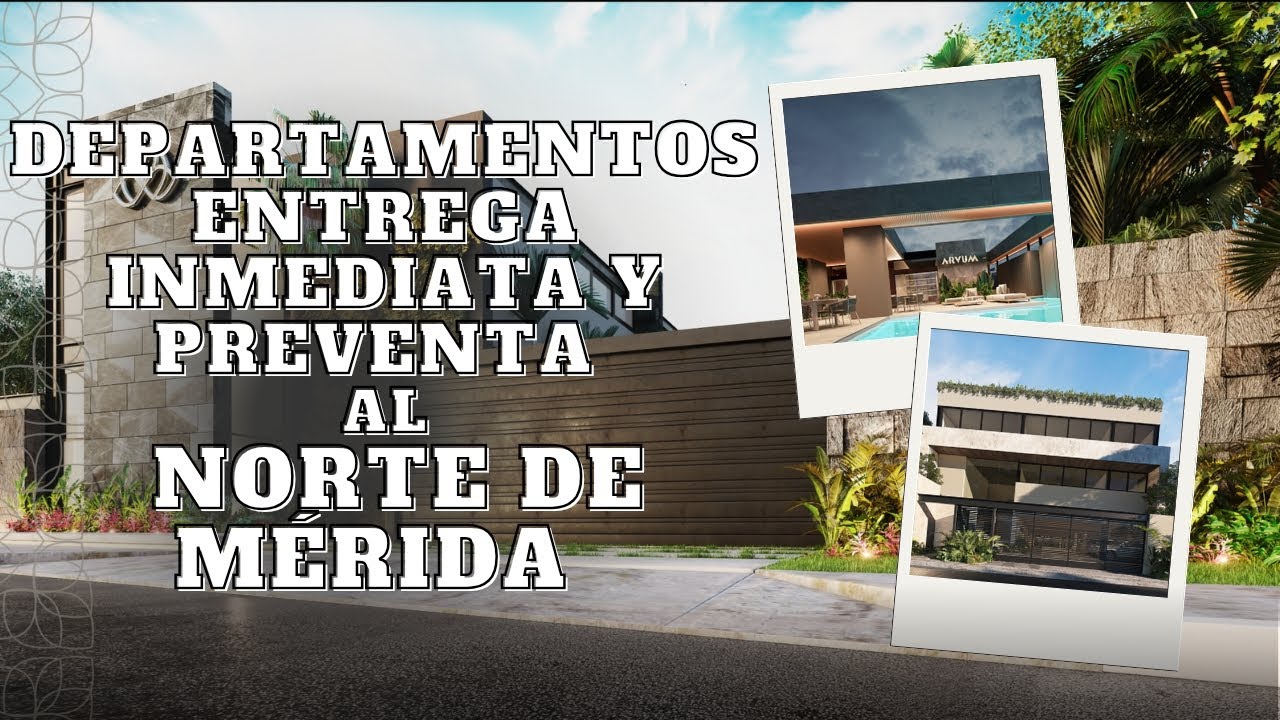 Departamentos desde $2,210,000.00 MXN al Norte de Mérida Yucatán