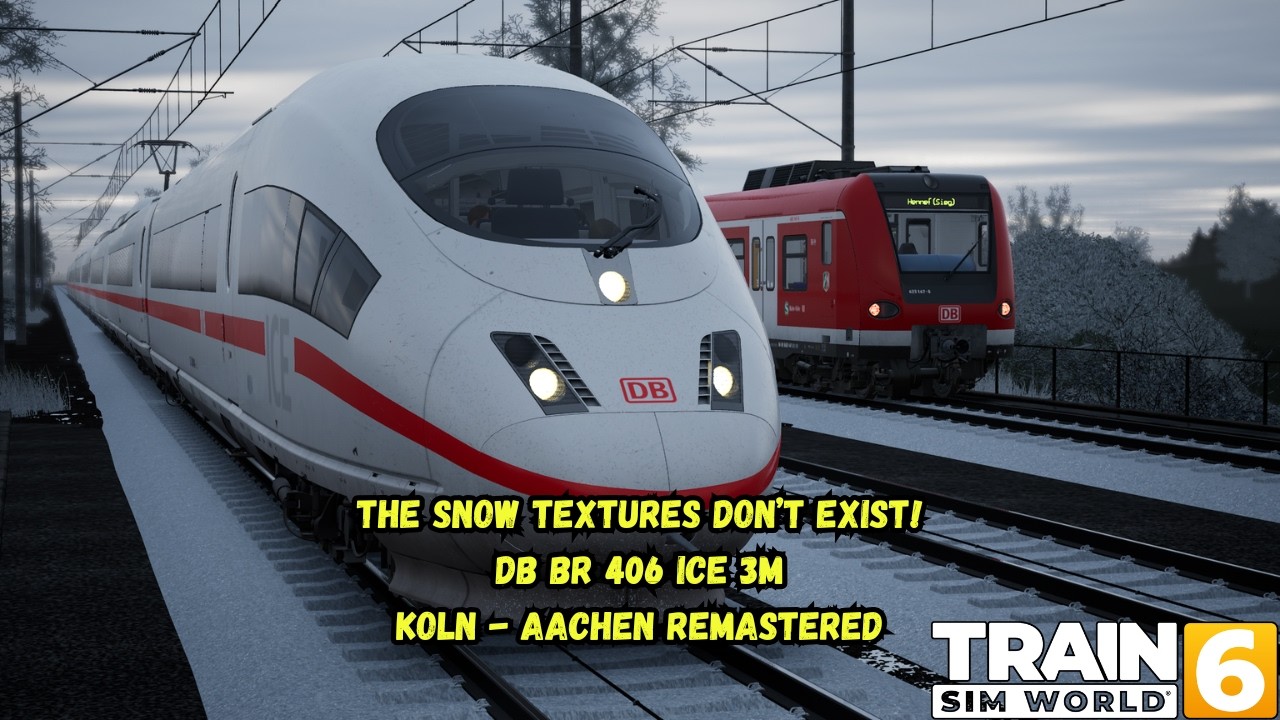 The Snow Textures Don’t Exist! | DB BR 406 ICE 3M | Koln - Aachen Remastered | TSW6