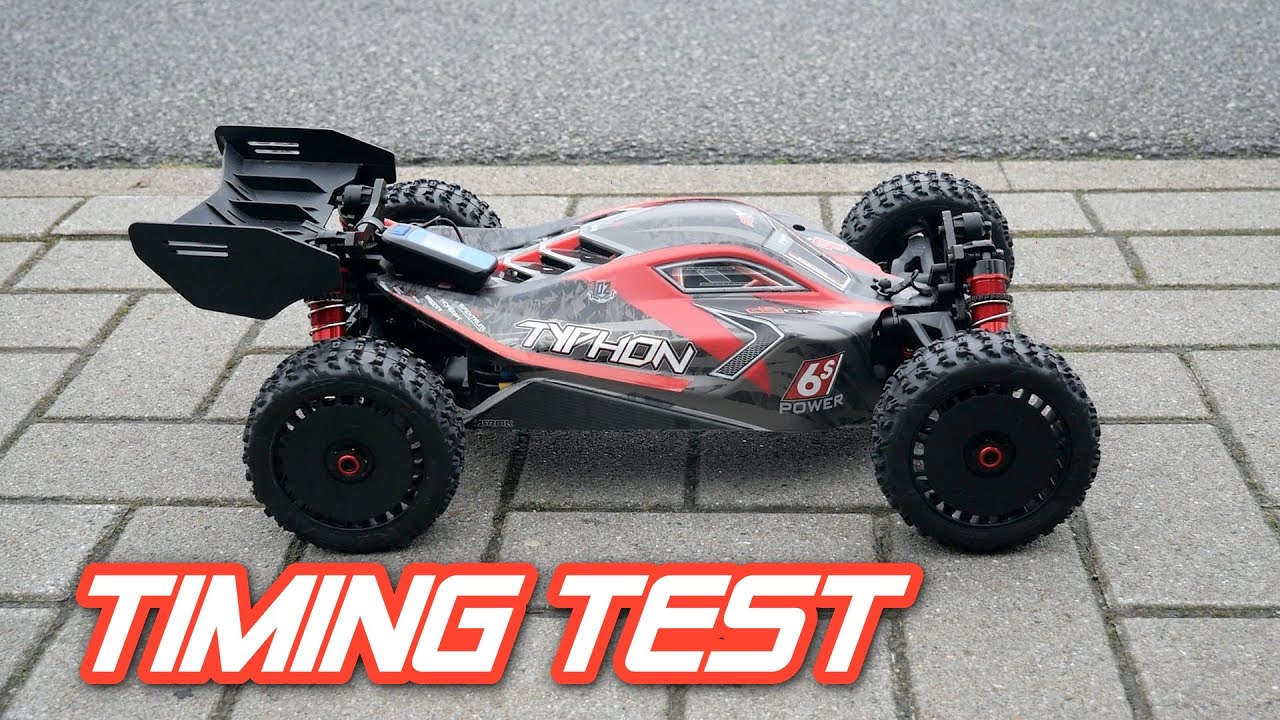 Arrma Typhon BLX V5 - Speedtest und was bringt das Timing [German]
