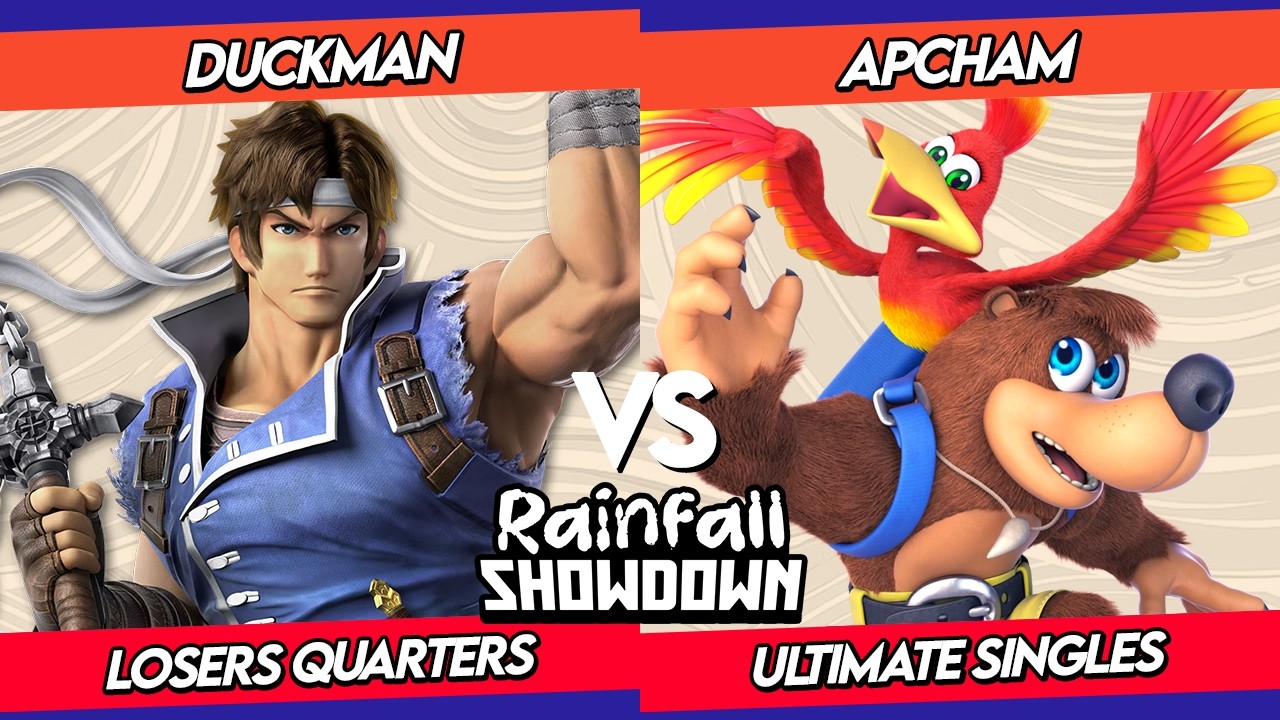 Rainfall S. Losers Quarters | Duckman (Richter) VS. Apcham (Banjo & K.) Smash Ultimate - SBBU AQP