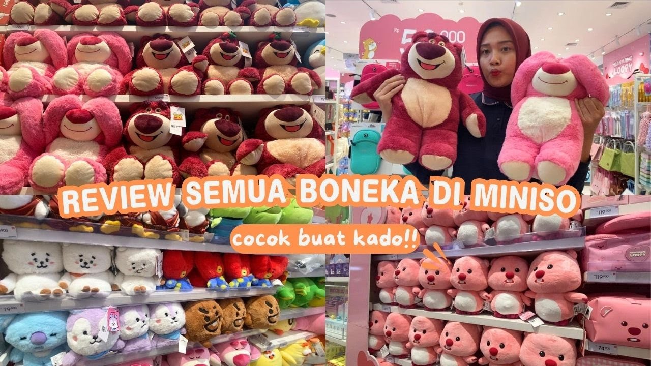 REVIEW SEMUA BONEKA DI MINISO | LUCU SEMUA!!