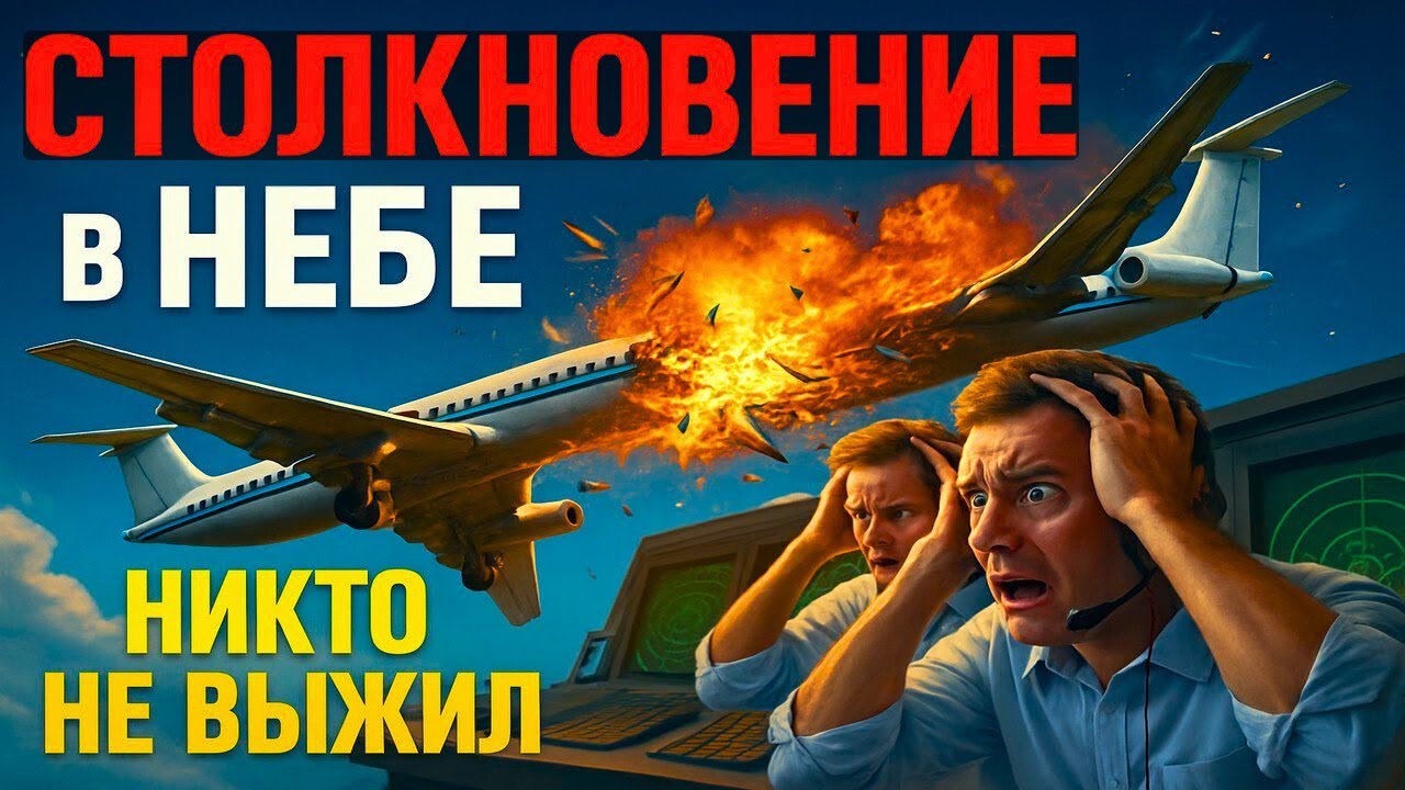 Самая УЖАСНАЯ и ТРАГИЧНАЯ Авиакатастрофа в СССР! Столкновение двух ТУ-134 над Днепропетровском 1979г