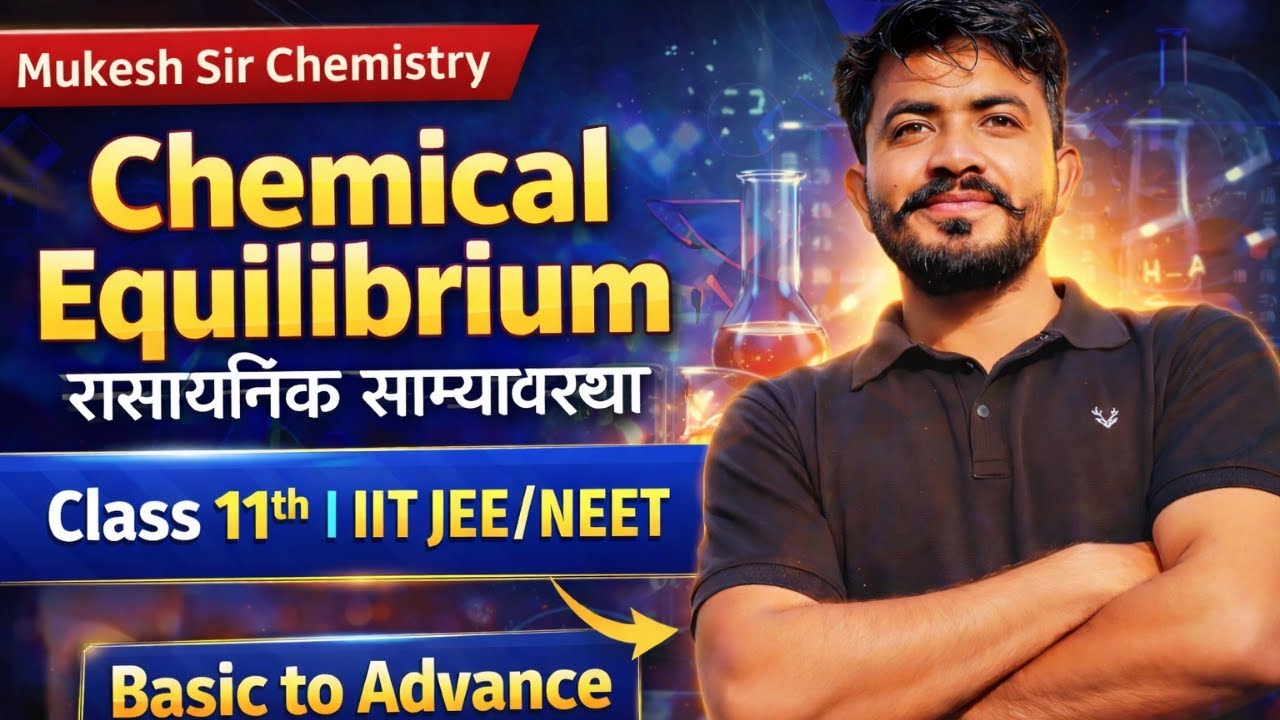 chemical Equilibrium(रासायनिक साम्यावस्था) Class 11t/IIT JEE/NEET Introduction Mukesh Sir Chemistry