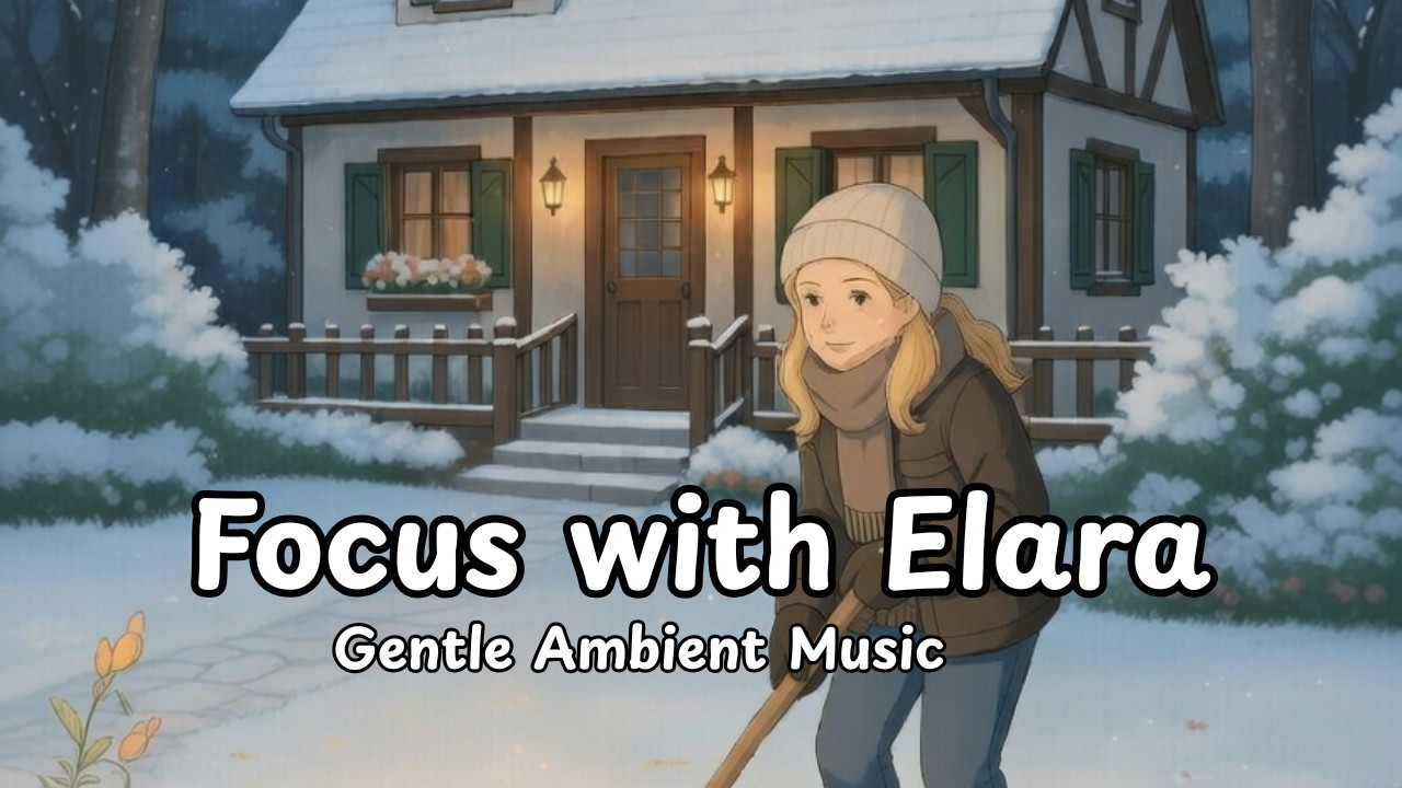 Cozy Winter Garden with Elara & Luna | Thoughtful Calm Music for Snowy Moments & Relaxation