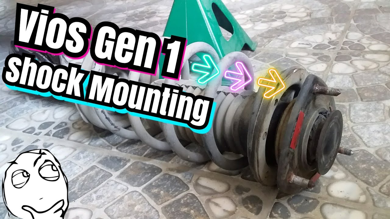 How to replace Shock Mounting on Toyota Vios 1st Gen | Chingskie