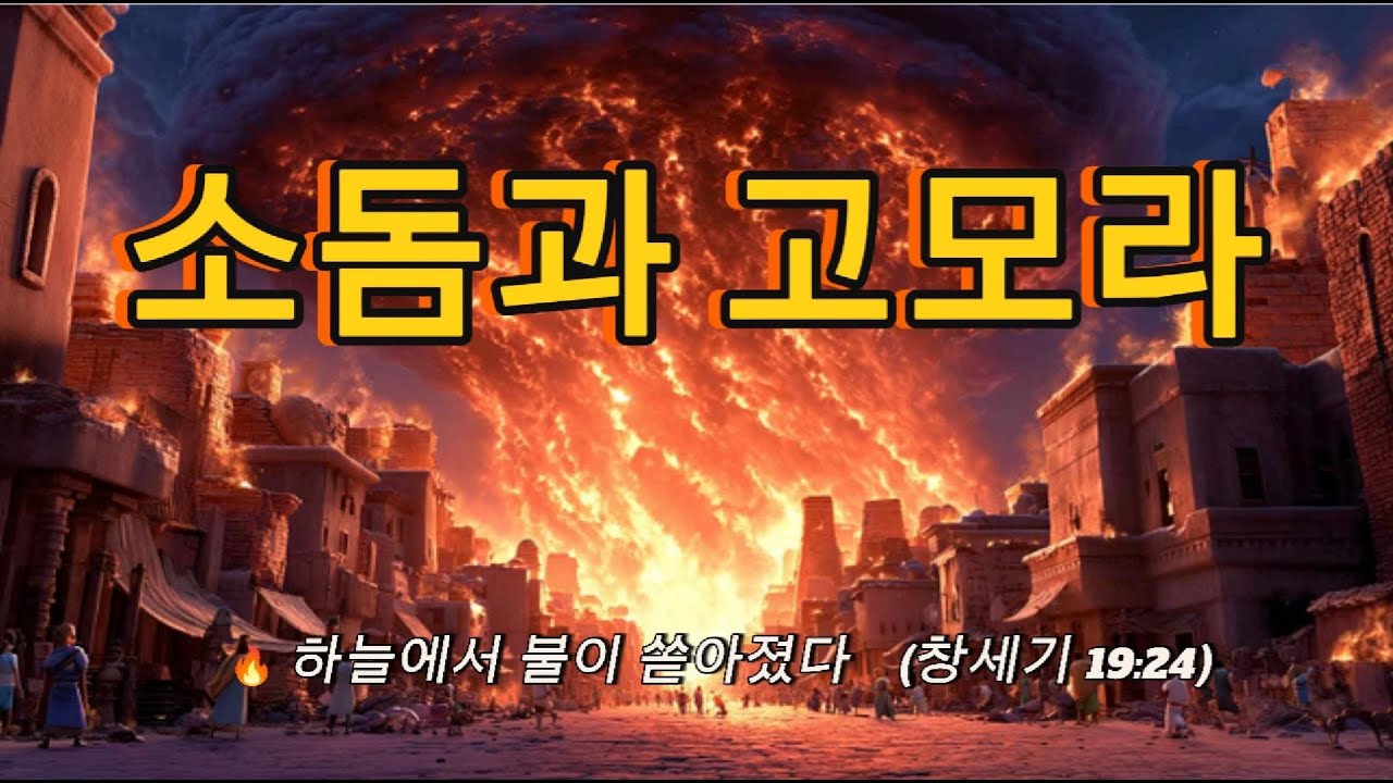 🔥 하늘에서 불이 내렸다! 소돔과 고모라의 심판 | 창세기 19장 | 성경 애니메이션