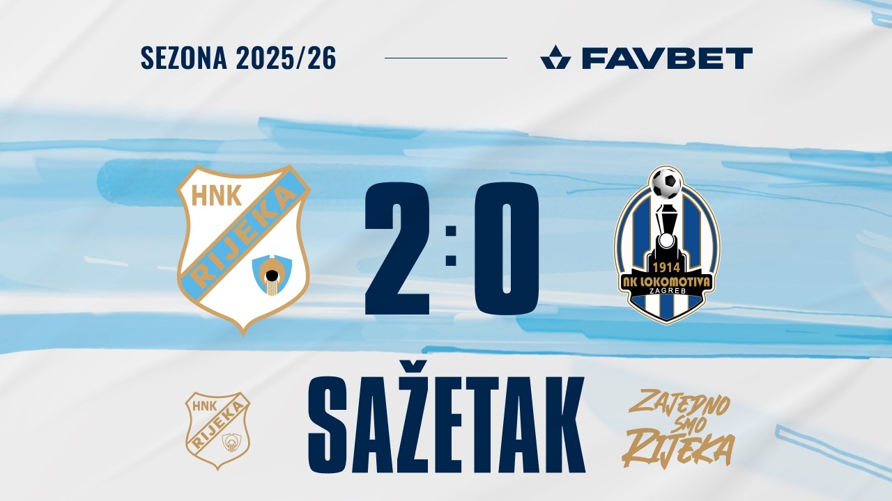 Rijeka - Lokomotiva 2:0, sažetak, 24. kolo (2025./2026.)