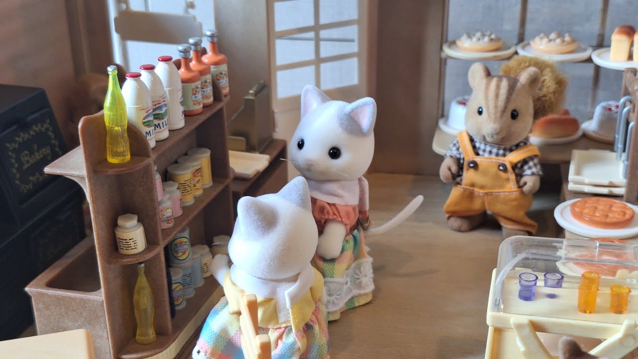 Sylvanian Families setup the village bakery shop | Calico Critters