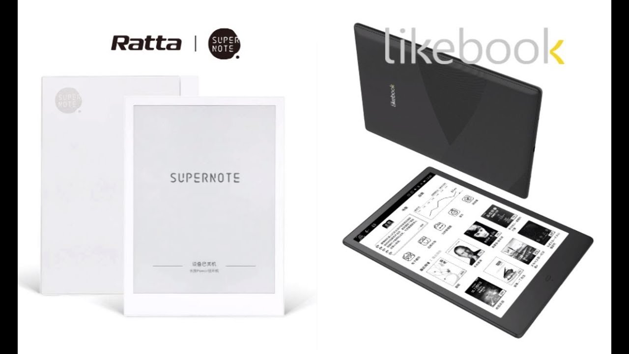 Boyue Likebook Alita vs Ratta Supernote A5 Comparison