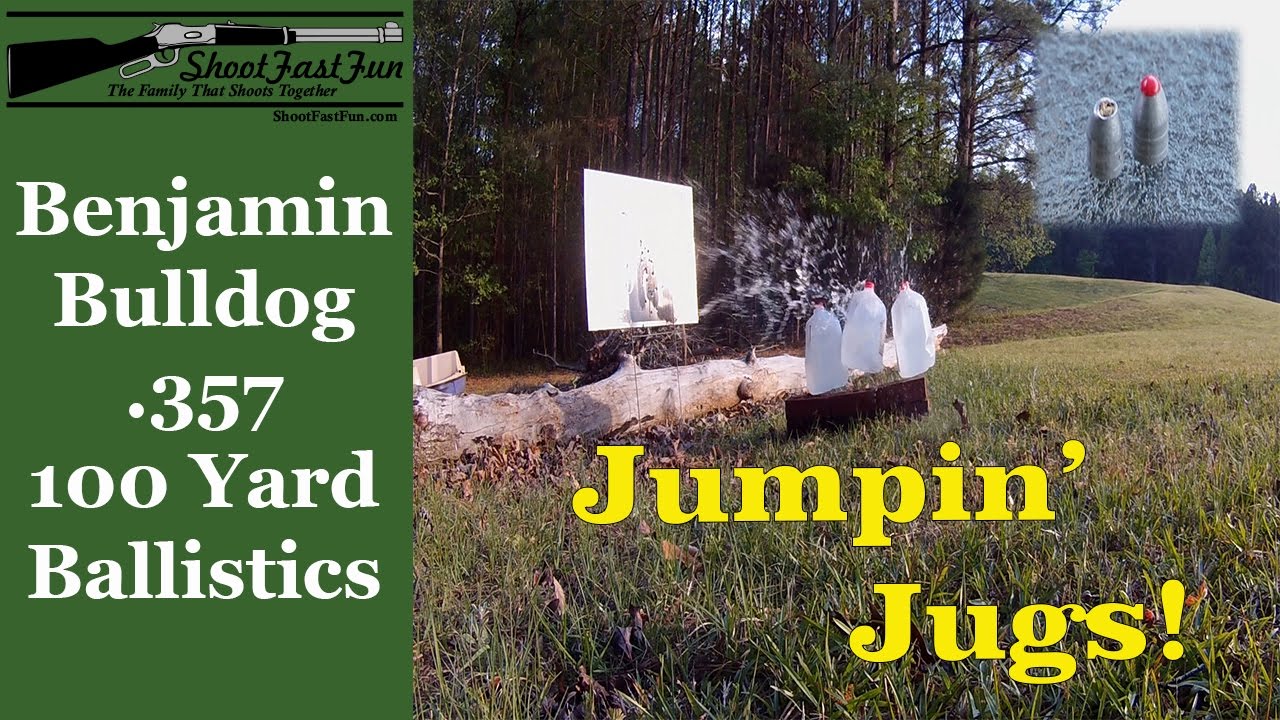 Benjamin Bulldog 100 Yard Water Jug Ballistics