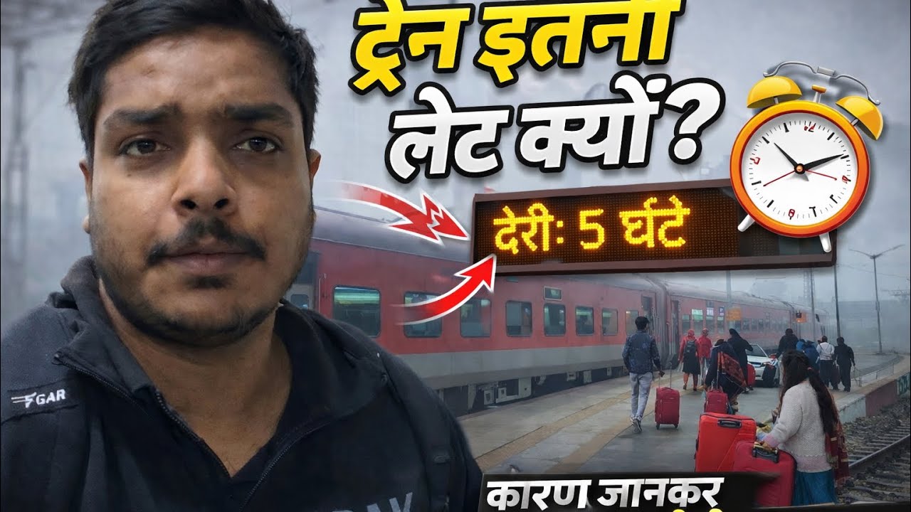 ट्रेन इतनी लेट क्यों है आखिर क्या कारण है 🚉😮