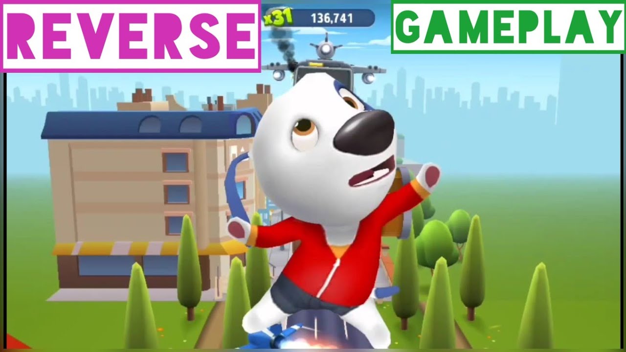 Talking Tom Gold Run When Running Reverse || Gaming Plus Fun || Gamerz Toper