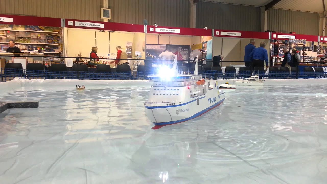 RC model boat of Robin Hood car ferry