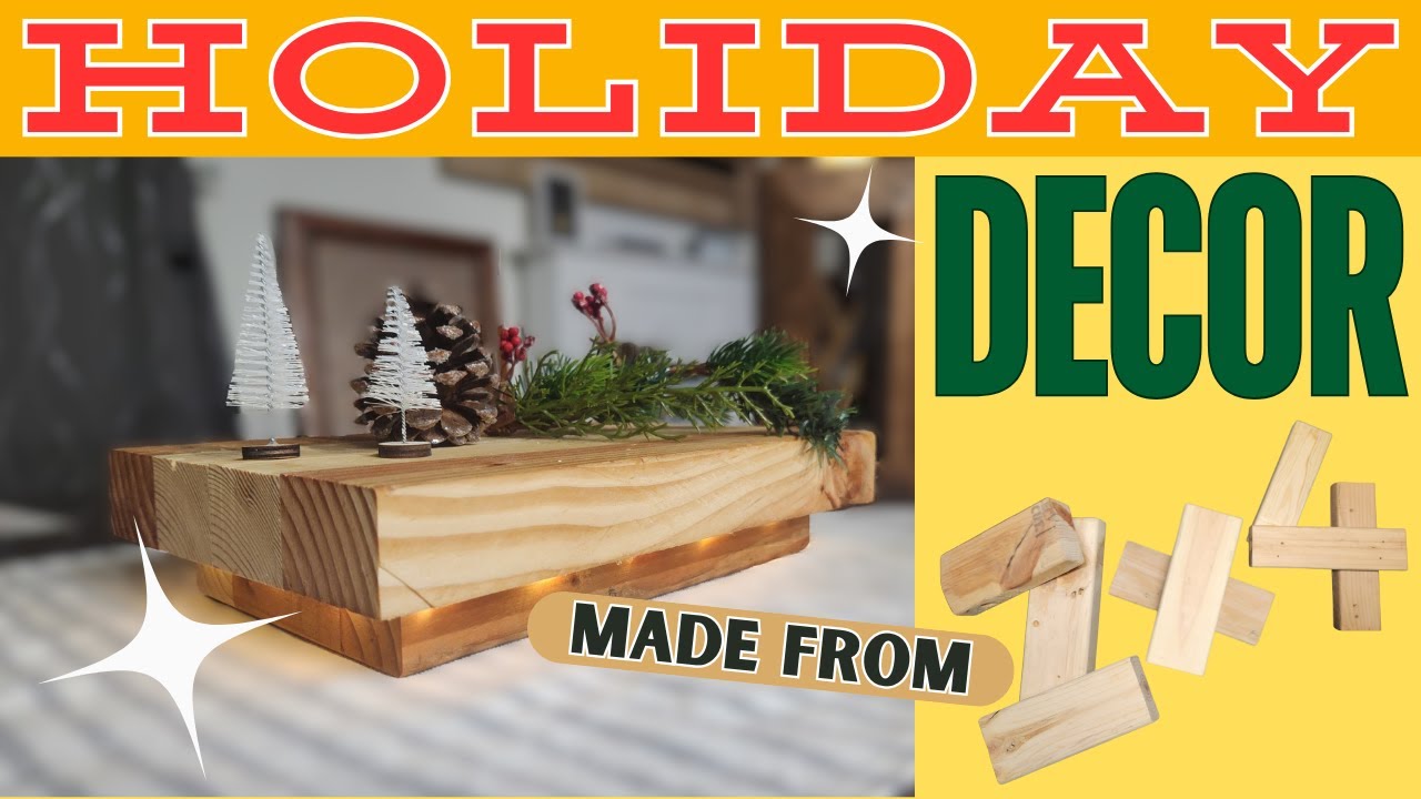 DIY Upcycled 2x4 Lumber Project: A Glowing Home Decor