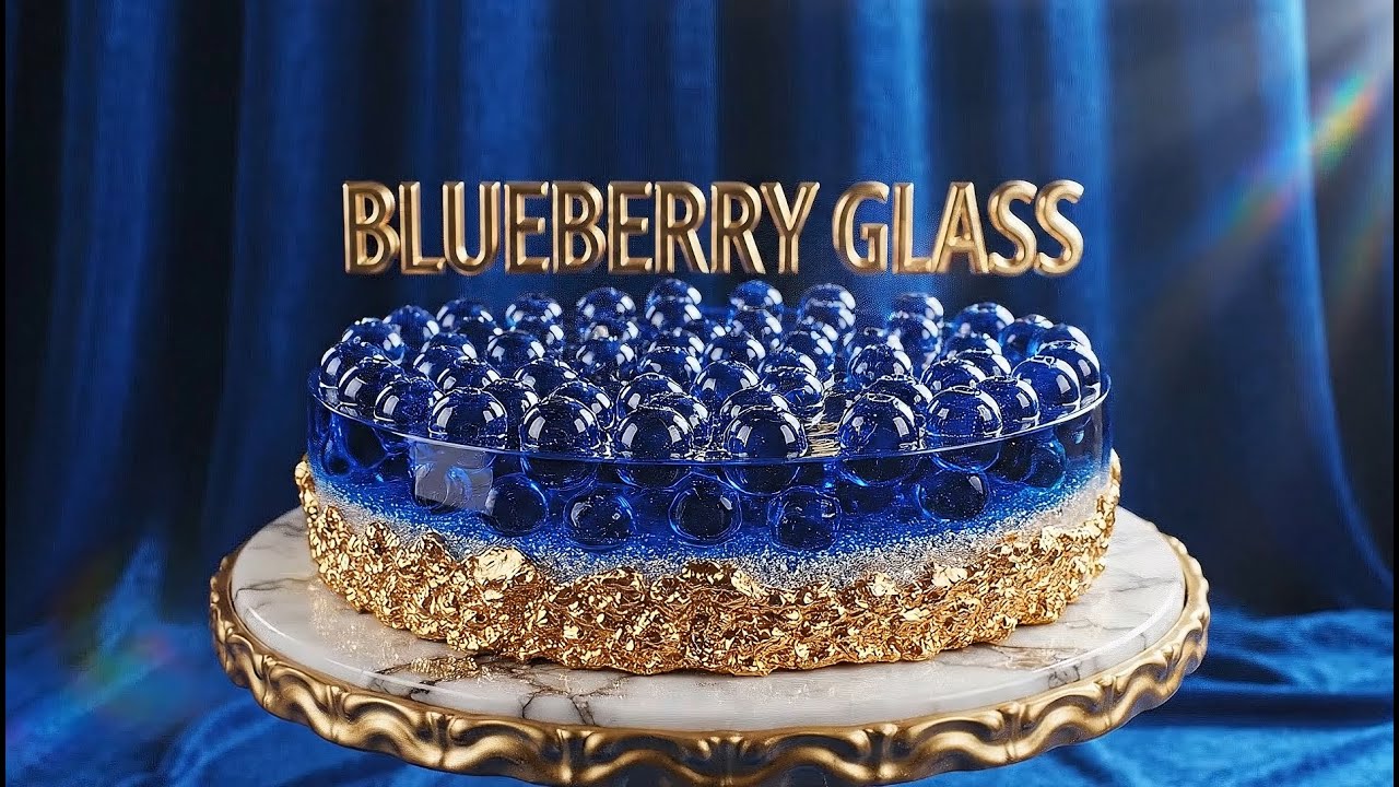 Surreal Glass Blueberry🫐 Cheesecake🍰 ASMR